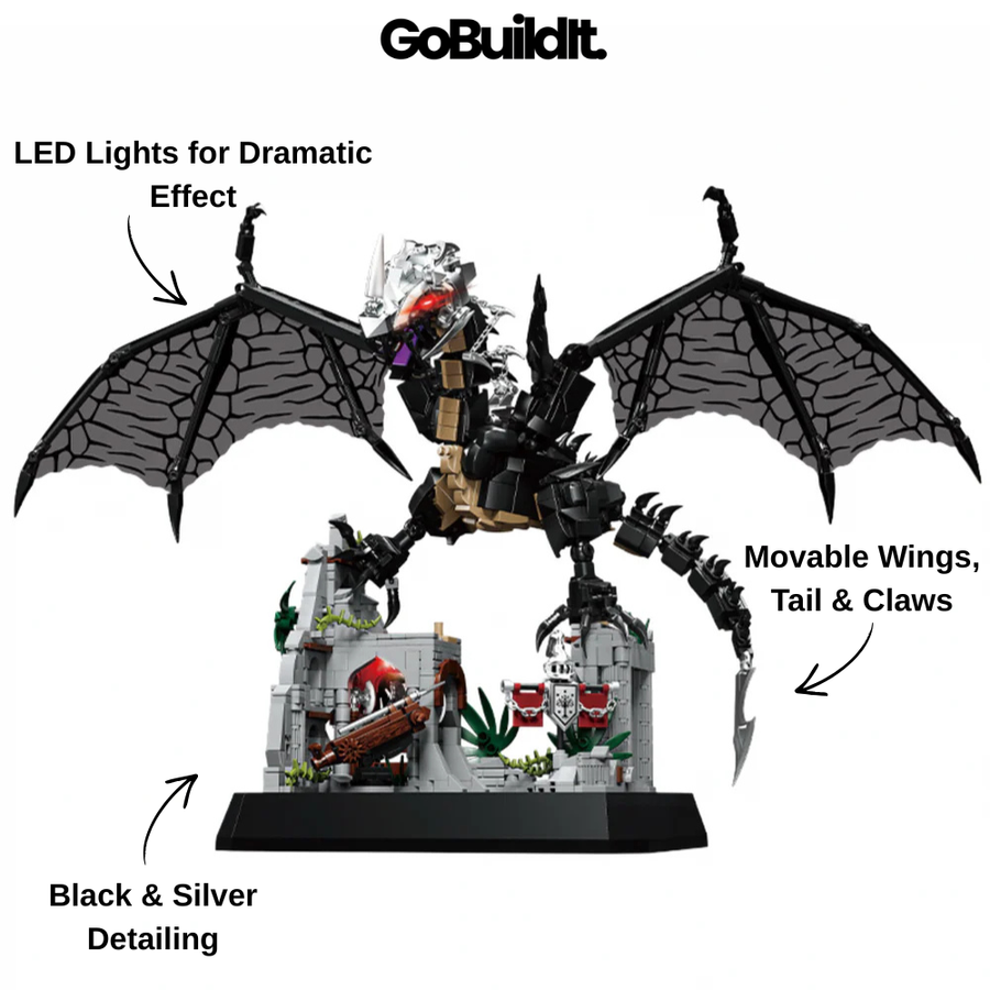 Mythical Shadow Dragon 1514PCS
