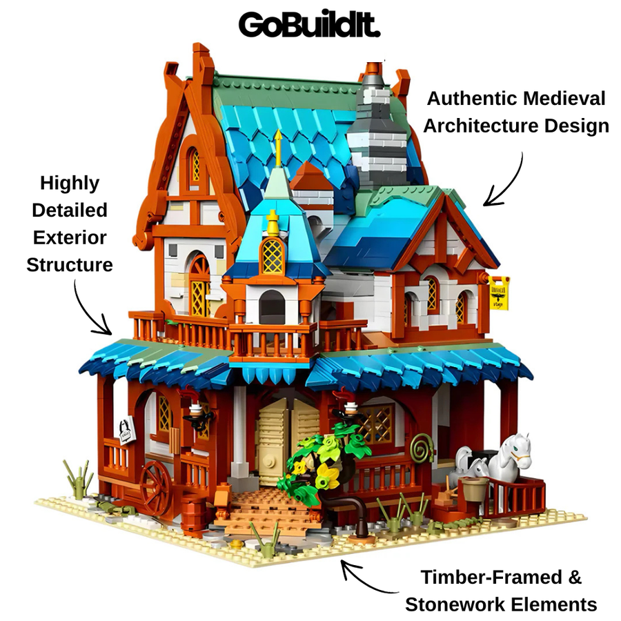 Medieval Village Post 1769PCS