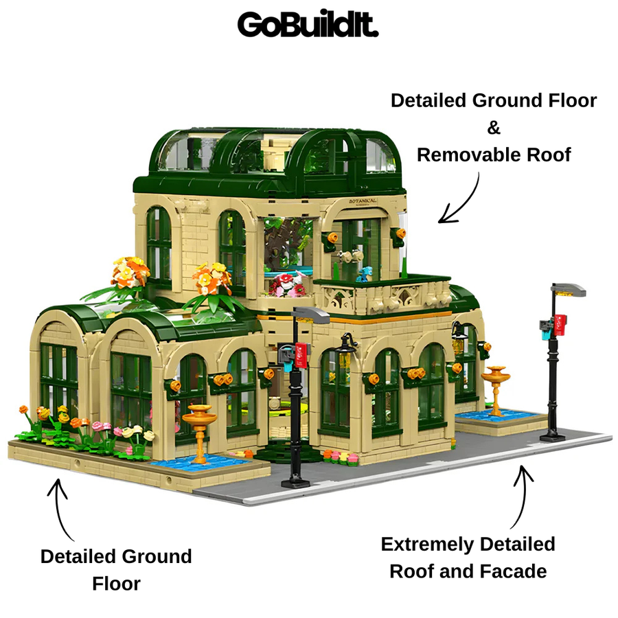 Dome Botanical Gardens Grand Glass Dome 3382PCS