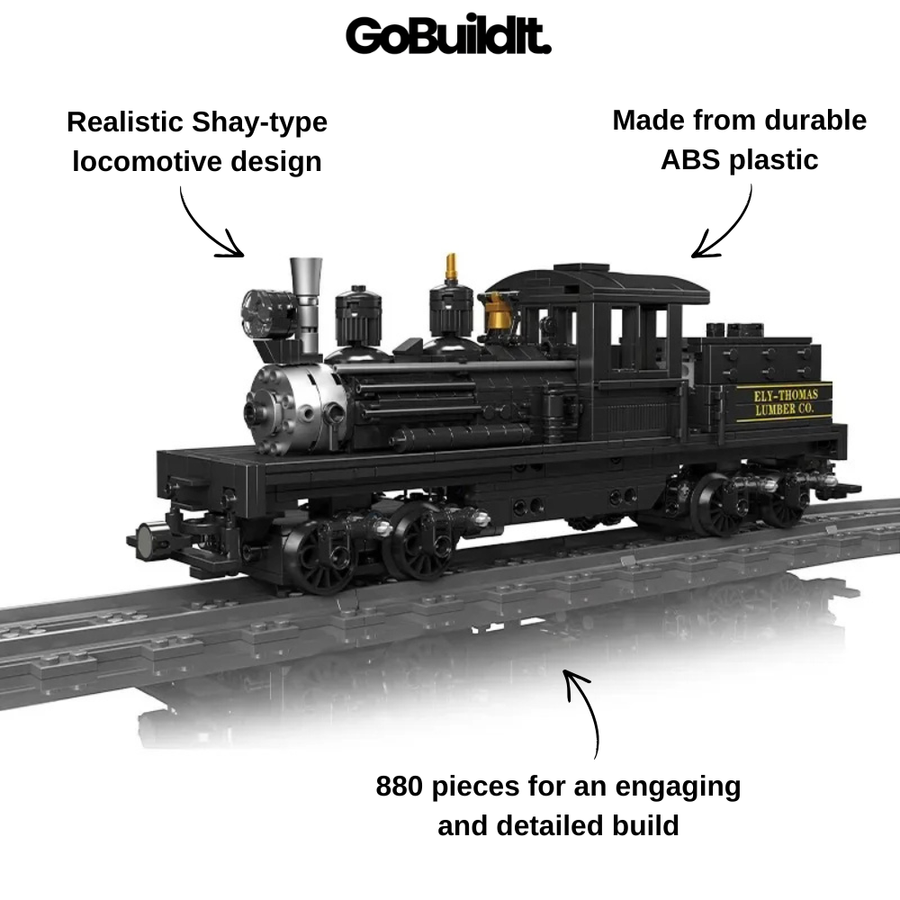 Shay-Type Locomotive Train 880PCS