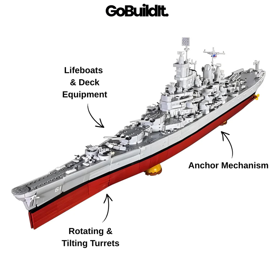 USS Iowa Battleship 8042PCS