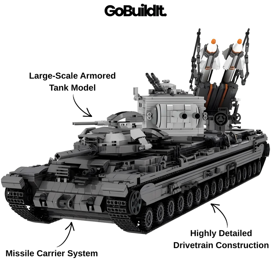 Missile Carrier Armored Tank 3665PCS
