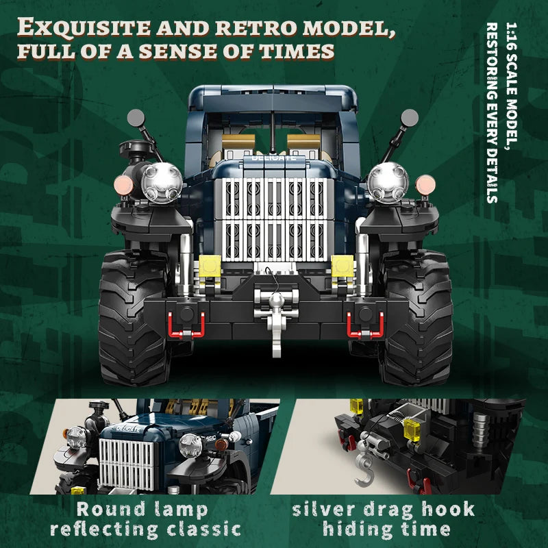 Retro Pickup Truck 1188PCS
