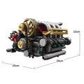 Motorised Flat-Six Engine 879PCS