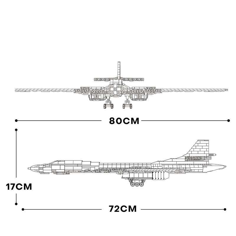 Strategic Bomber Aircraft 1598PCS