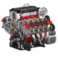 Italian V8 Engine 2718PCS