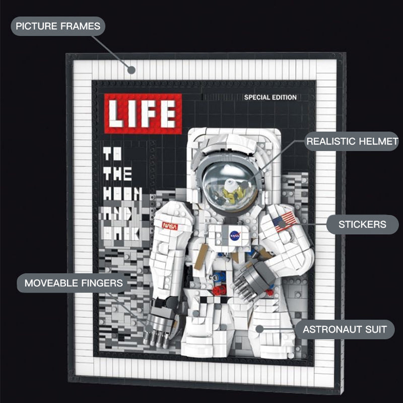 Astronaut Brick Art 2188PCS