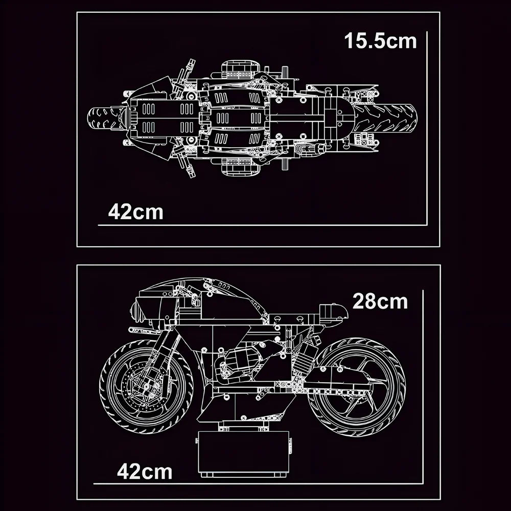 The Futuristic Hyperbike 1445PCS
