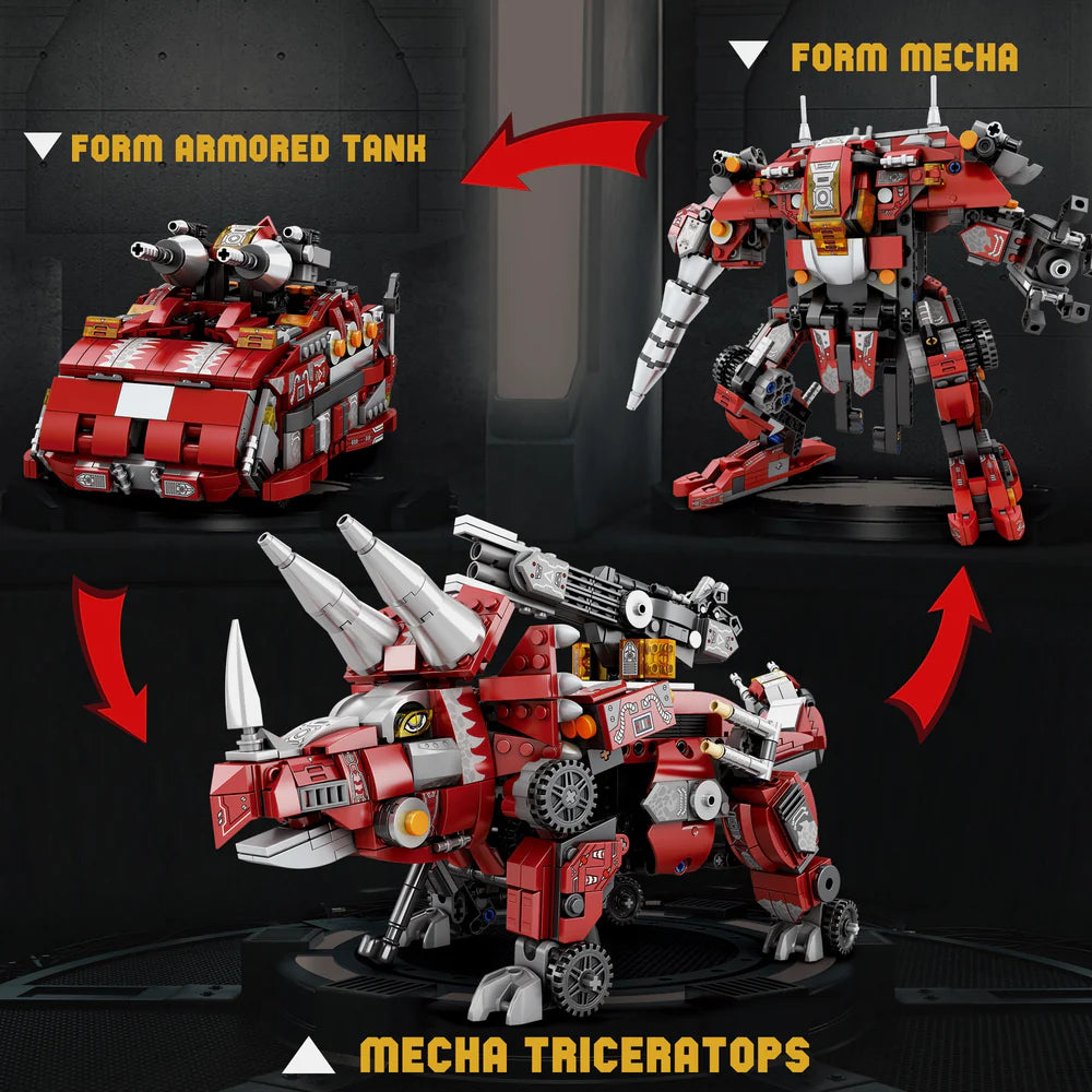 Cyber Triceratops Futuristic Dinosaur 934PCS