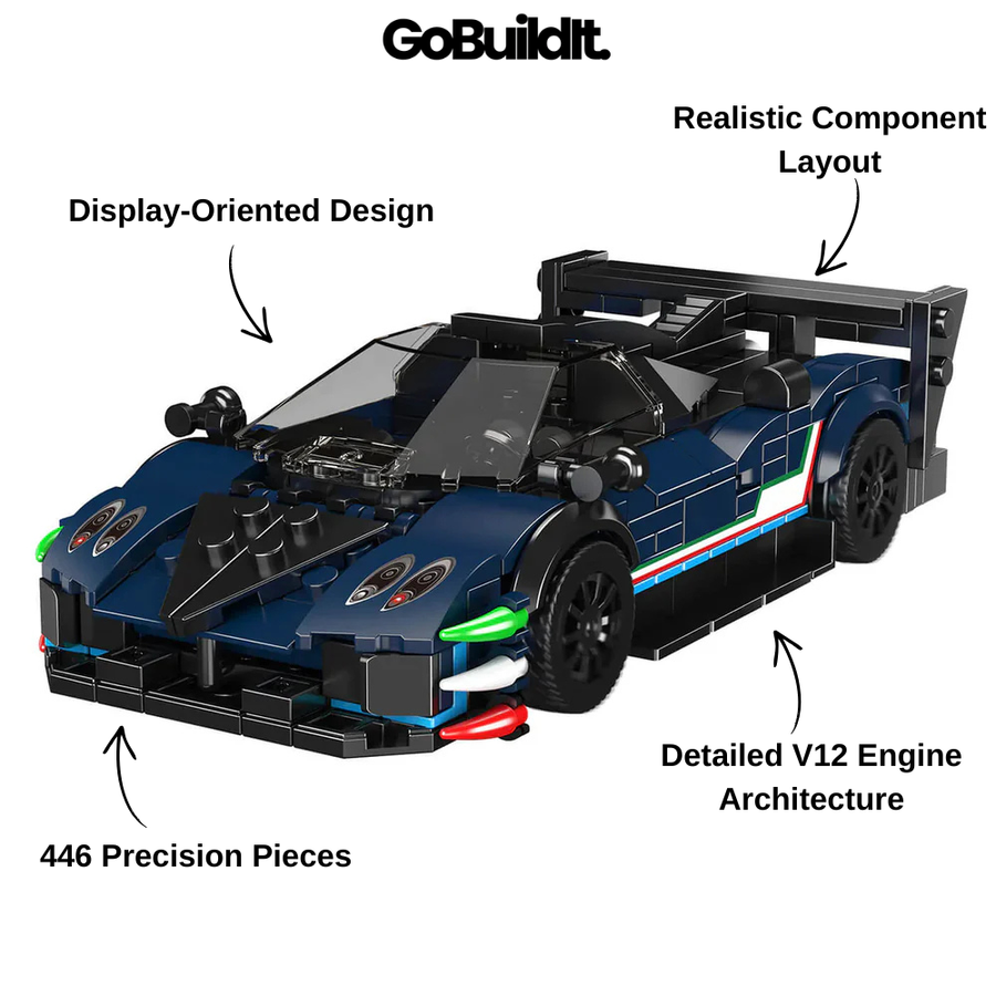 Minibricks Italian V12 hypercar 446PCS