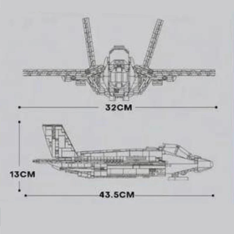 F-35 Lightning II 1600PCS
