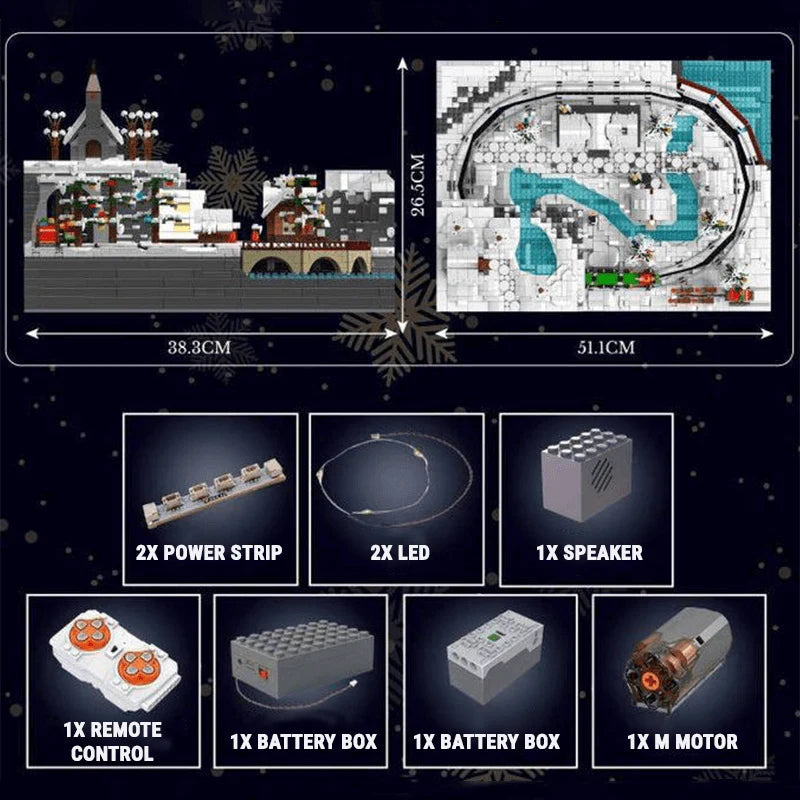 Christmas Train Park 4232PCS