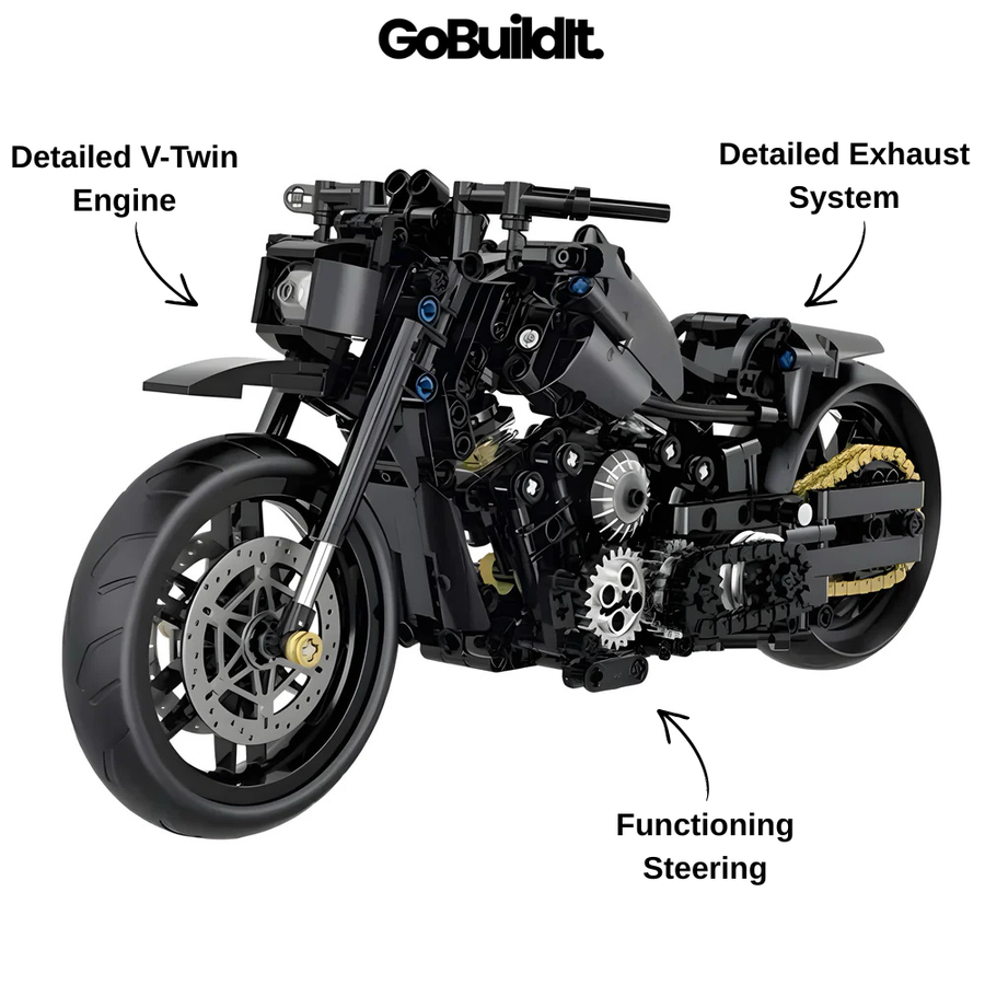 Classic V-Twin Motorcycle 586PCS