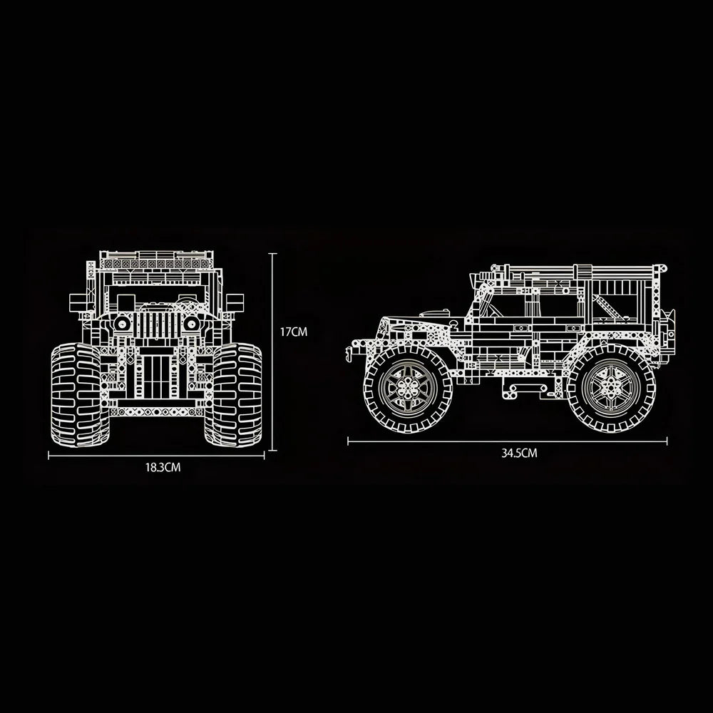 4x4 Off Roader 1287PCS