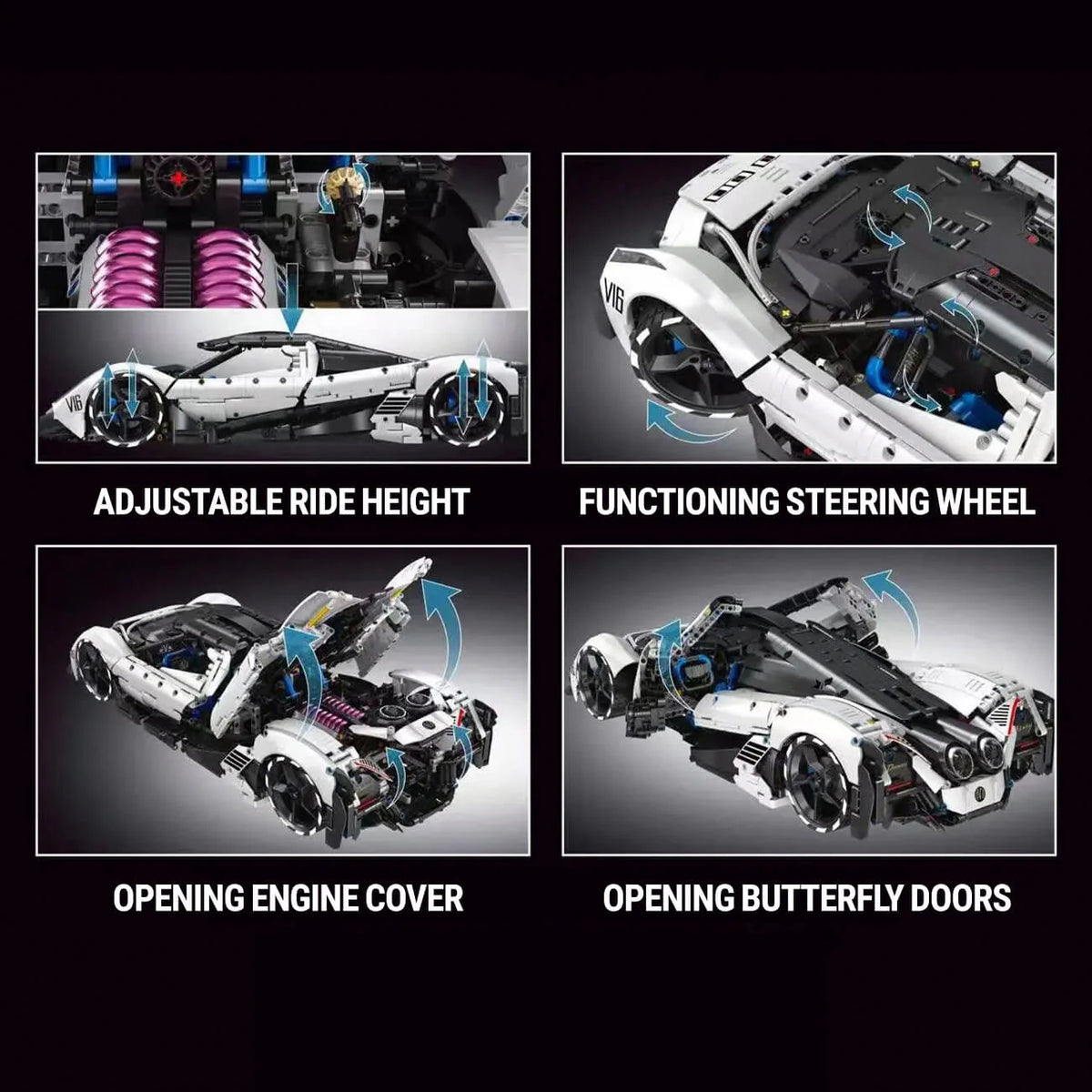 5000HP V16 Hypercar 4016PCS
