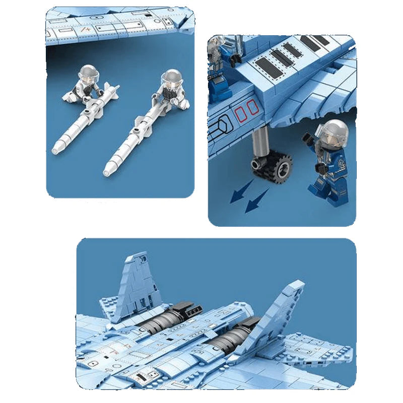SU-57 Heavy Fighter 1456PCS