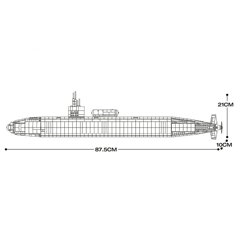 Ultimate Los Angeles-Class SSN Submarine 2987PCS