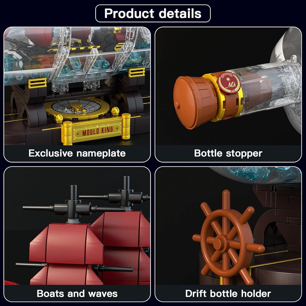 Designed Bottle Ship 885PCS