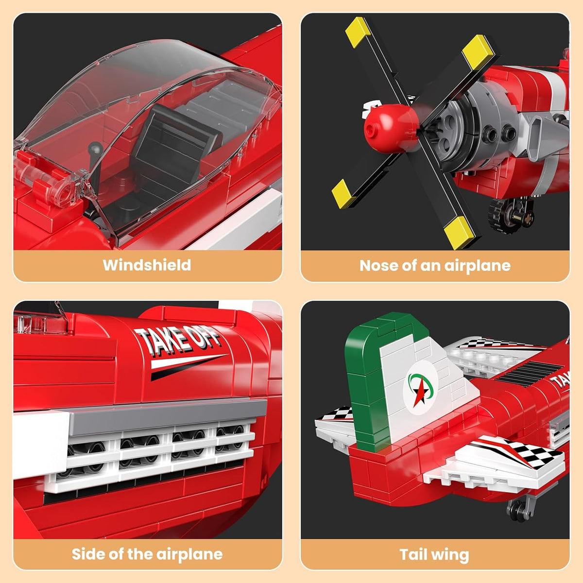 Racing Aircraft Plane 470PCS