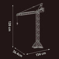 Motorised Tower Crane Engineering Edition 2564PCS