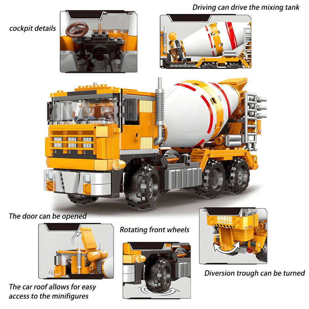 cement mixer truck 583PCS