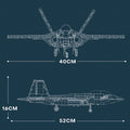 F-22 Stealth Jet 1837PCS