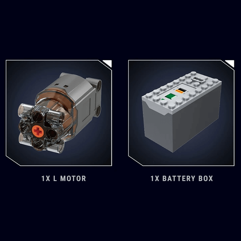 Motorised V8 Engine 534PCS