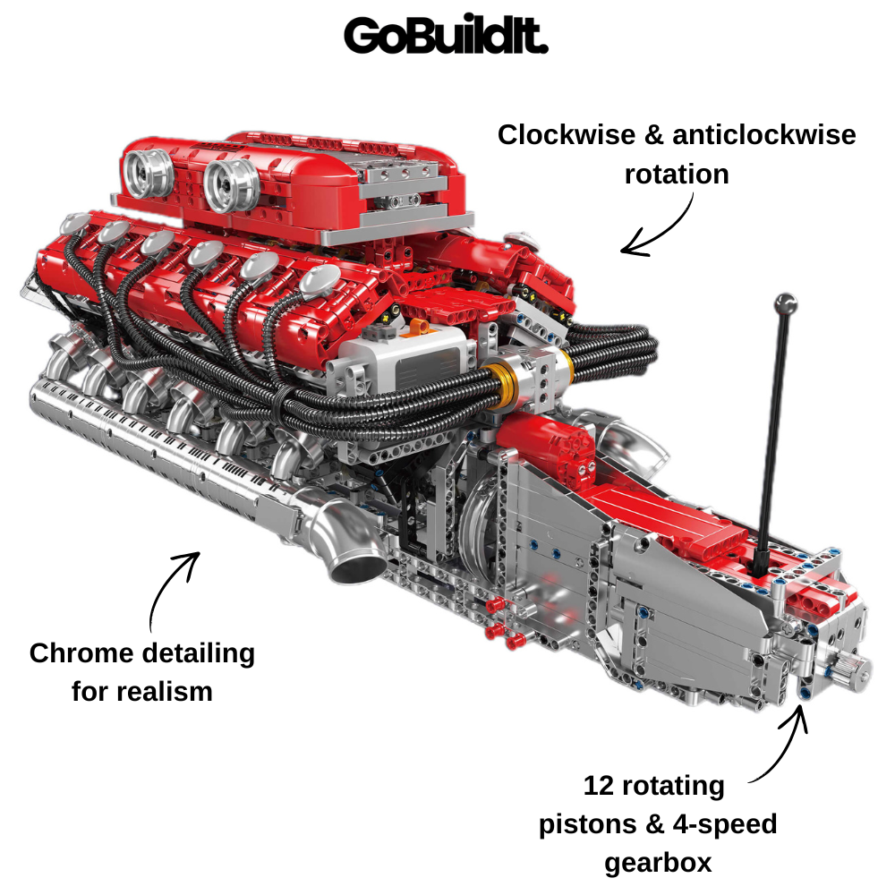 V12 Mechanical Engine 3472PCS