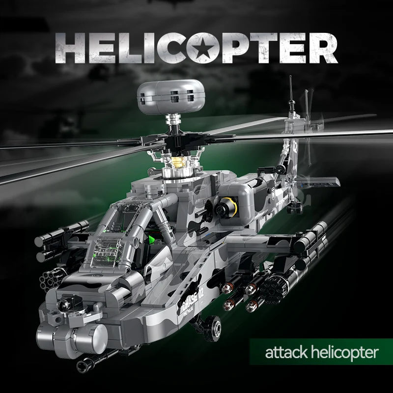 Apache Combat Helicopter 1116PCS