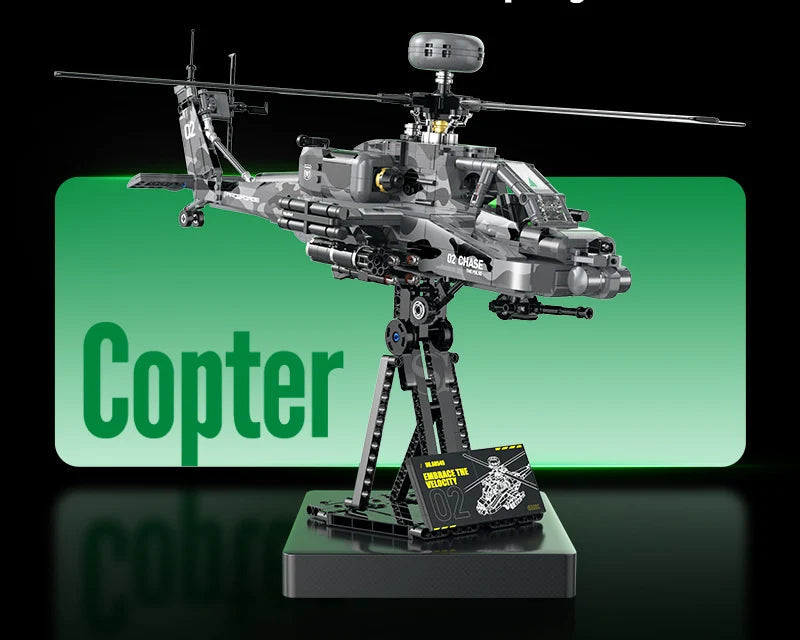 Apache Combat Helicopter 1116PCS