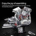 V2 Bike Engine Mechanical Build 866PCS
