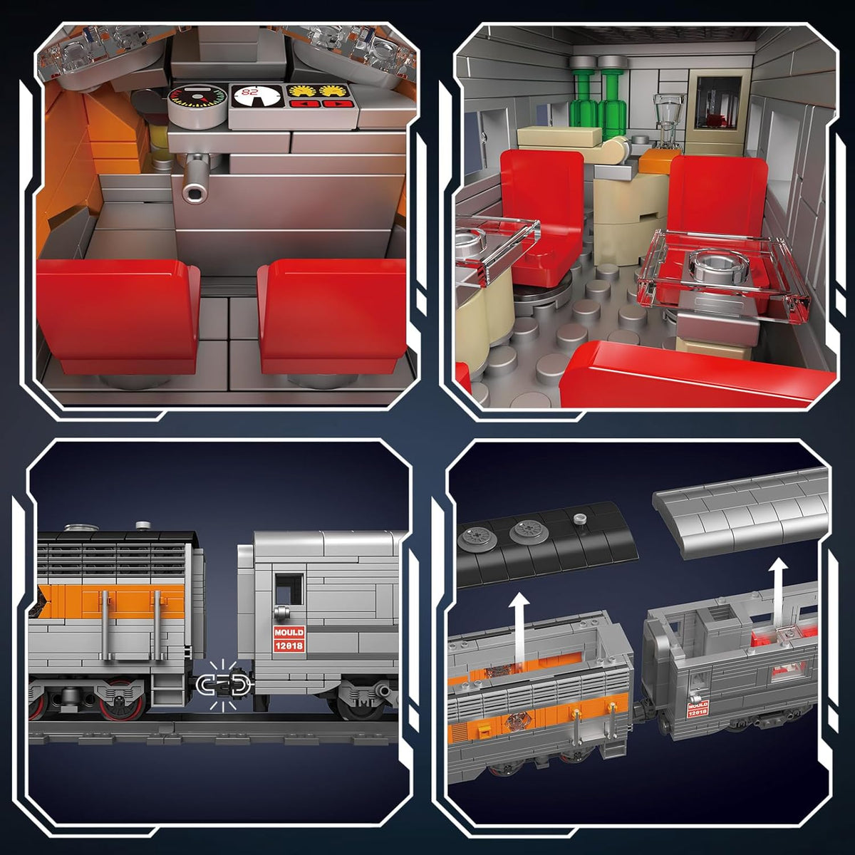 F7-WP Express Train 1751PCS