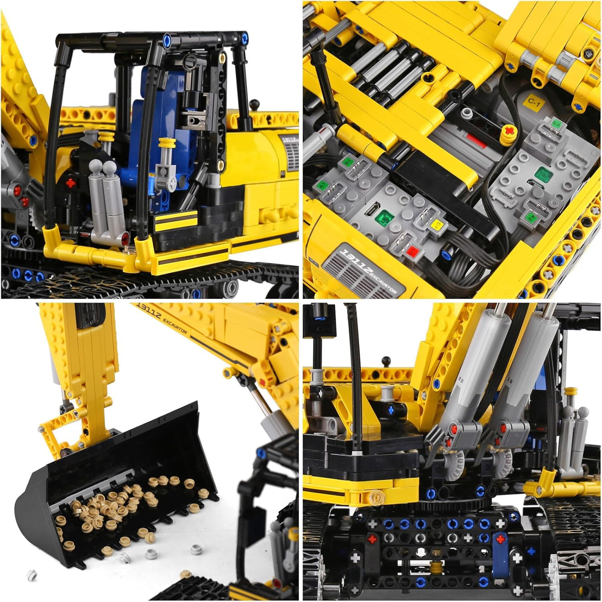 The Motorized Excavator 1123PCS