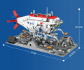 Manned Deep Ocean Submarine 1024PCS