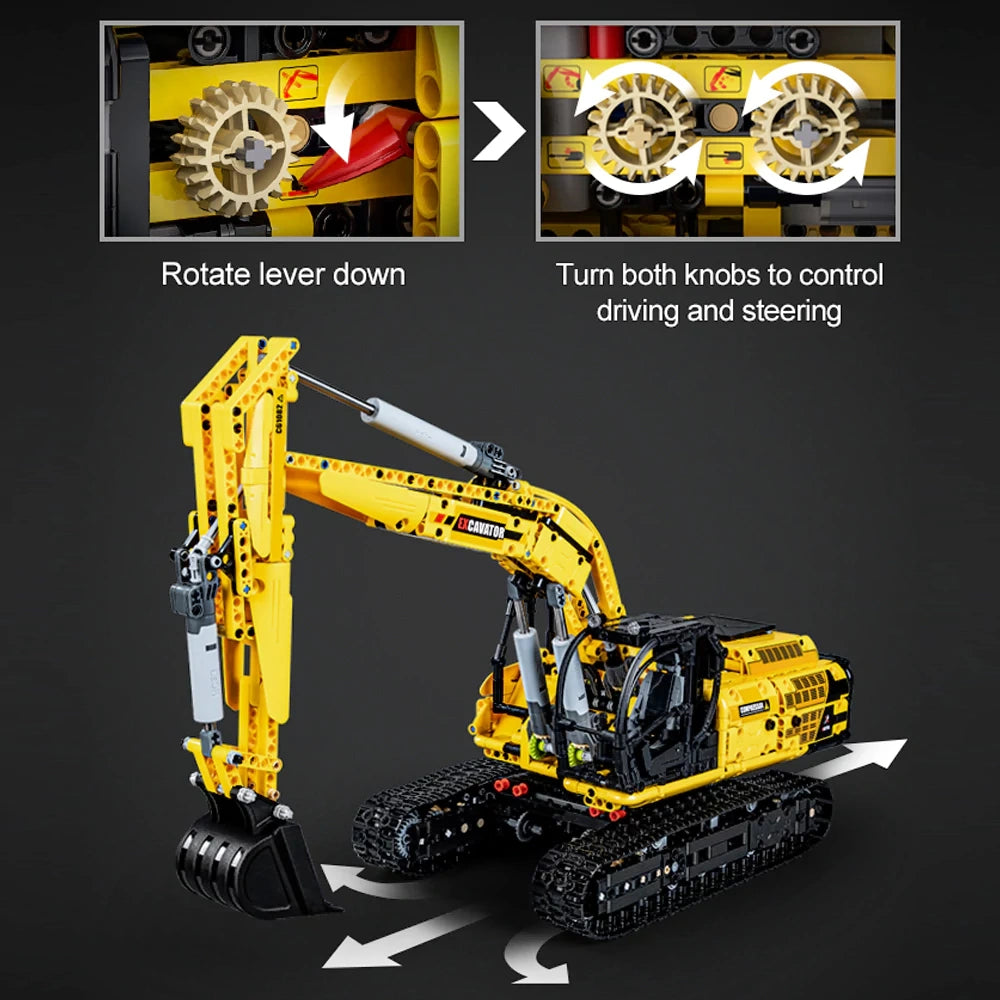 Full Function Excavator 1702PCS