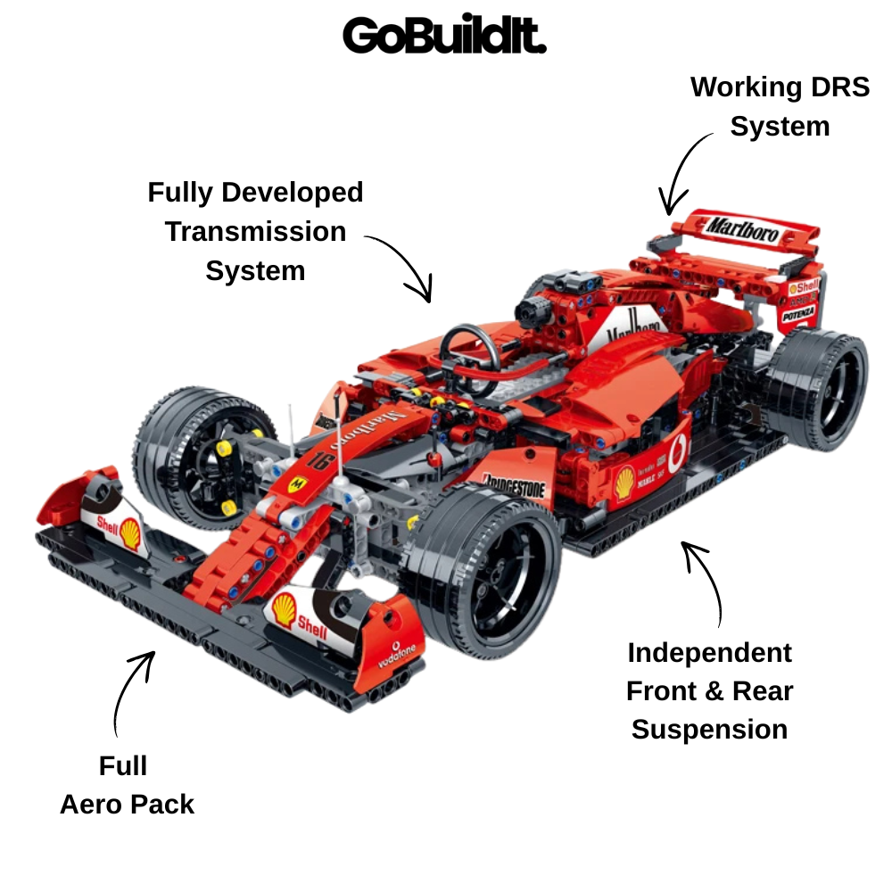 Red F1 Race Machine 1200PCS