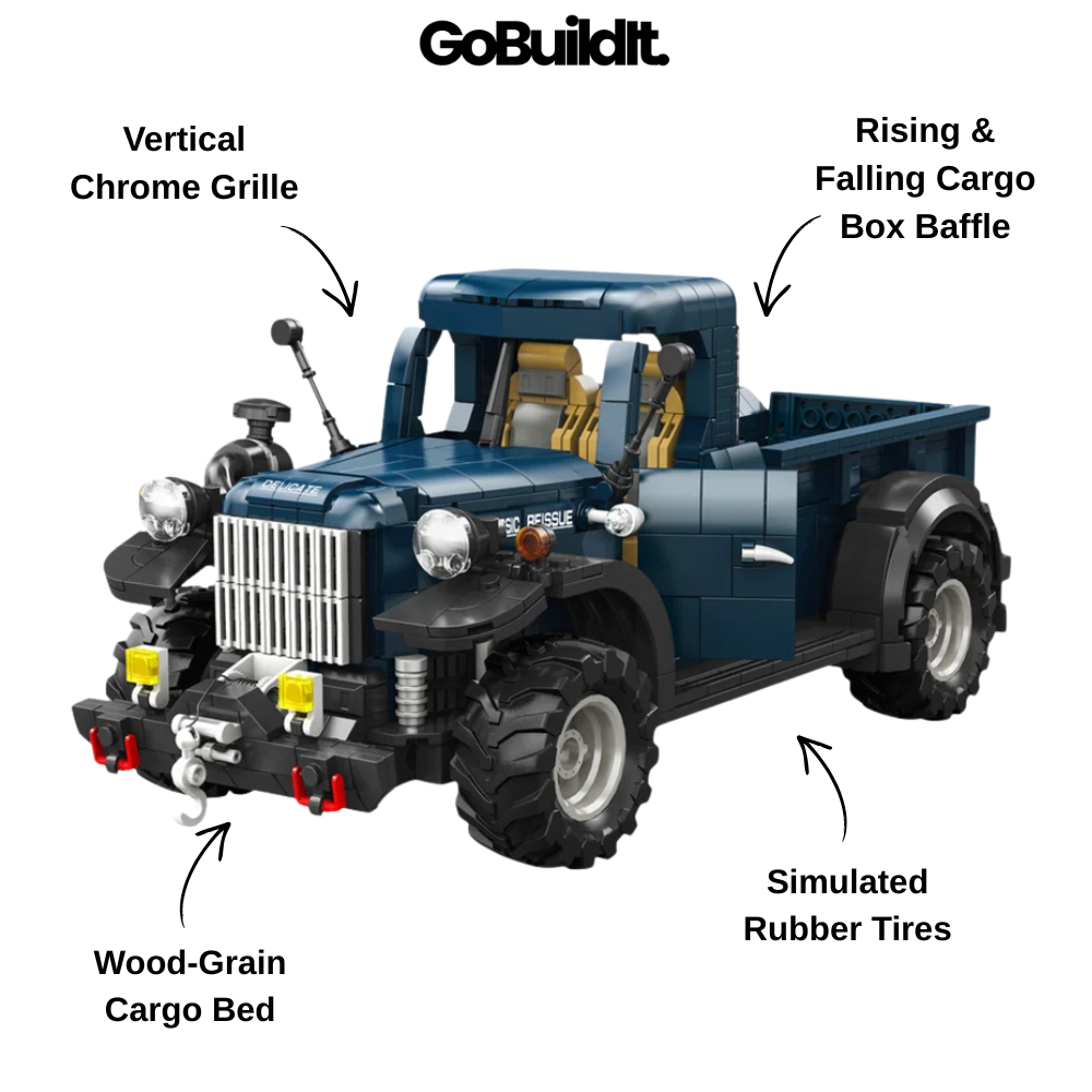 Retro Pickup Truck 1188PCS
