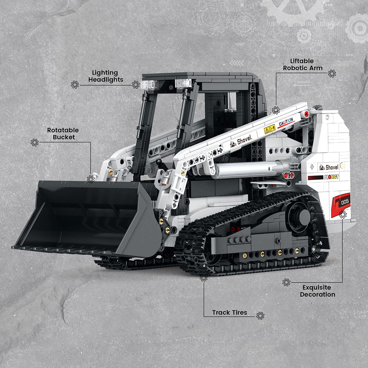 Mechanical Engineering Excavator 1365PCS