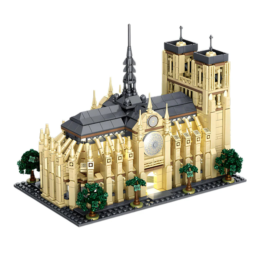 Notre Dame Cathedral Iconic Gothic 1758PCS