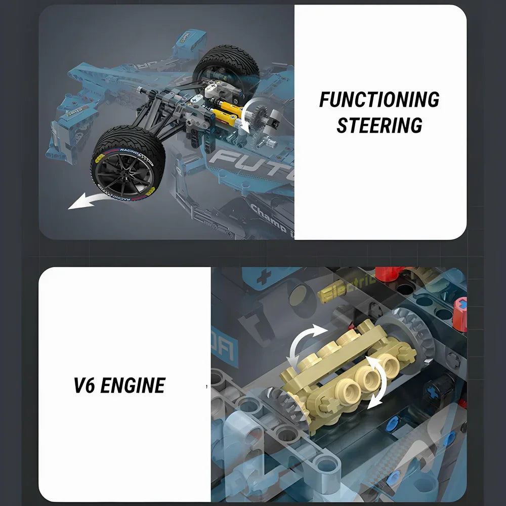 F1 Electric Super Racing Car 1667PCS