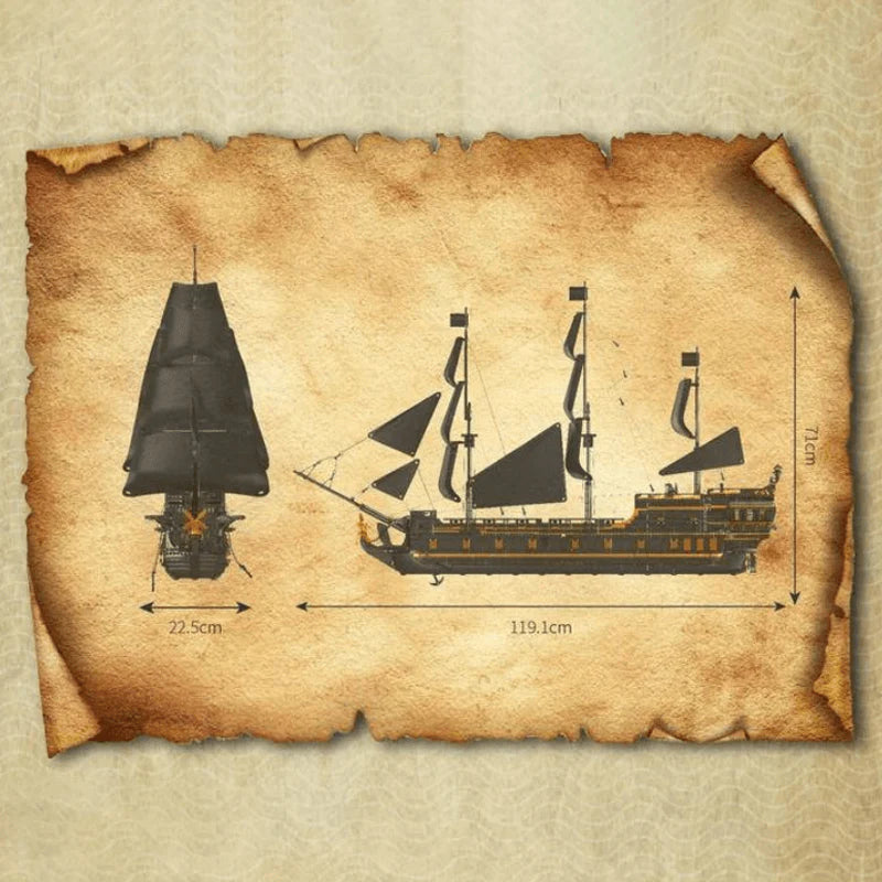 Black Pearl ship 5266PCS