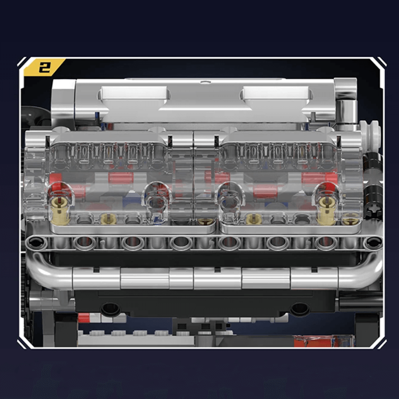 Motorised V8 Engine 534PCS
