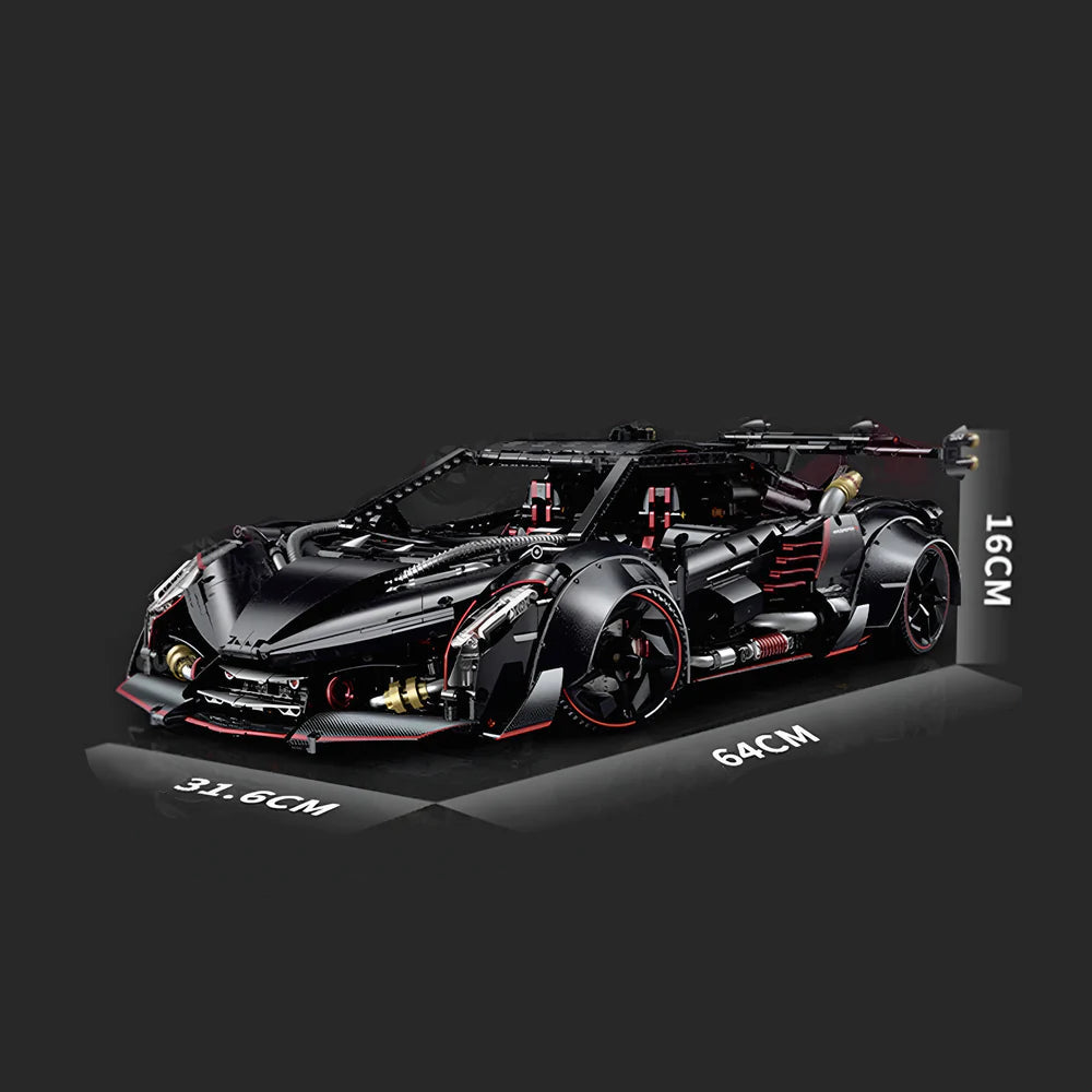 Black Meteorite Supercar 3808PCS