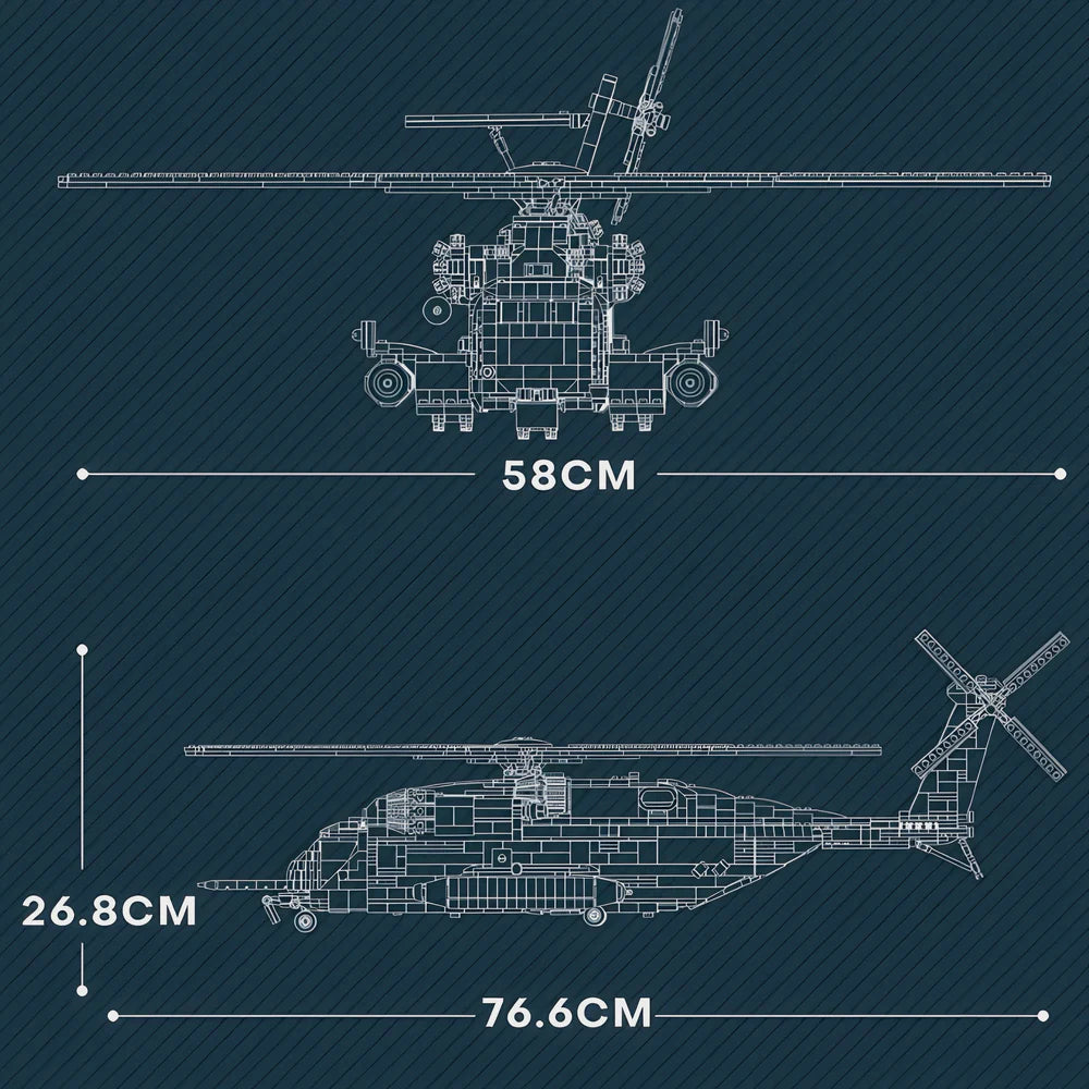 CH-53 Transport Helicopter Elite Edition 2191PCS