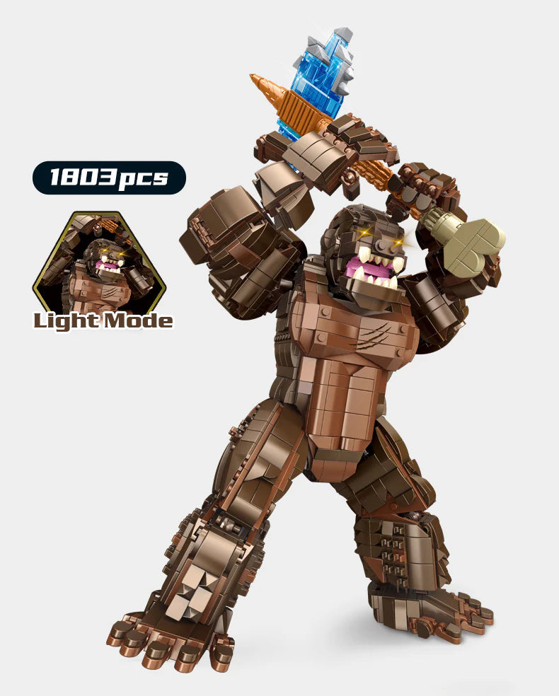 Toy figure with light mode feature on a white background