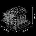 Bavarian Inline 6 Motorised Engine 744PCS