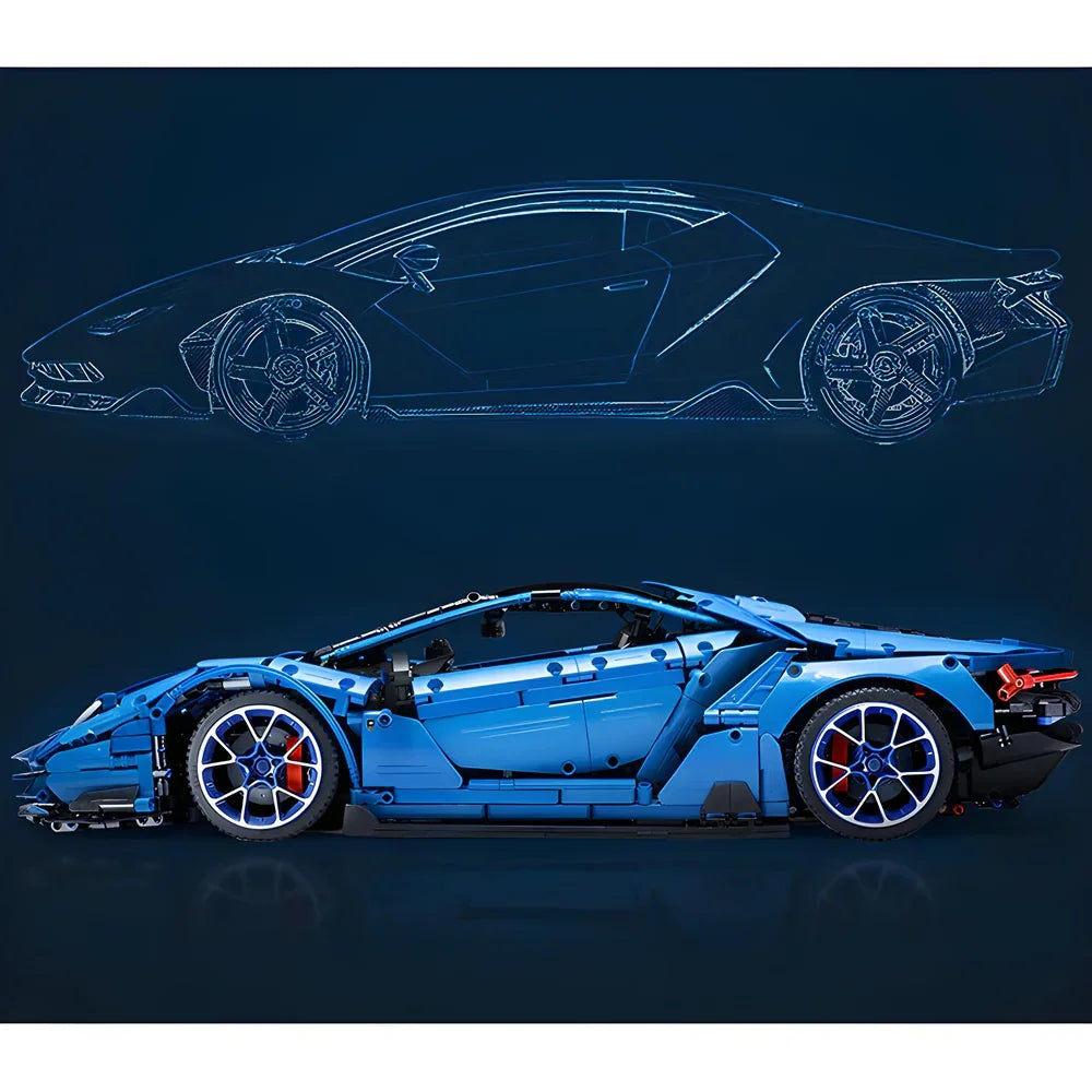 Ultimate Raging Blue-Bull 3842PCS