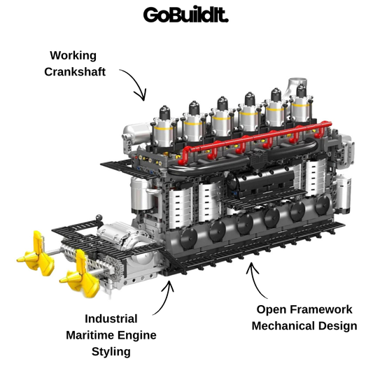 Twin Propeller Engine 3222PCS