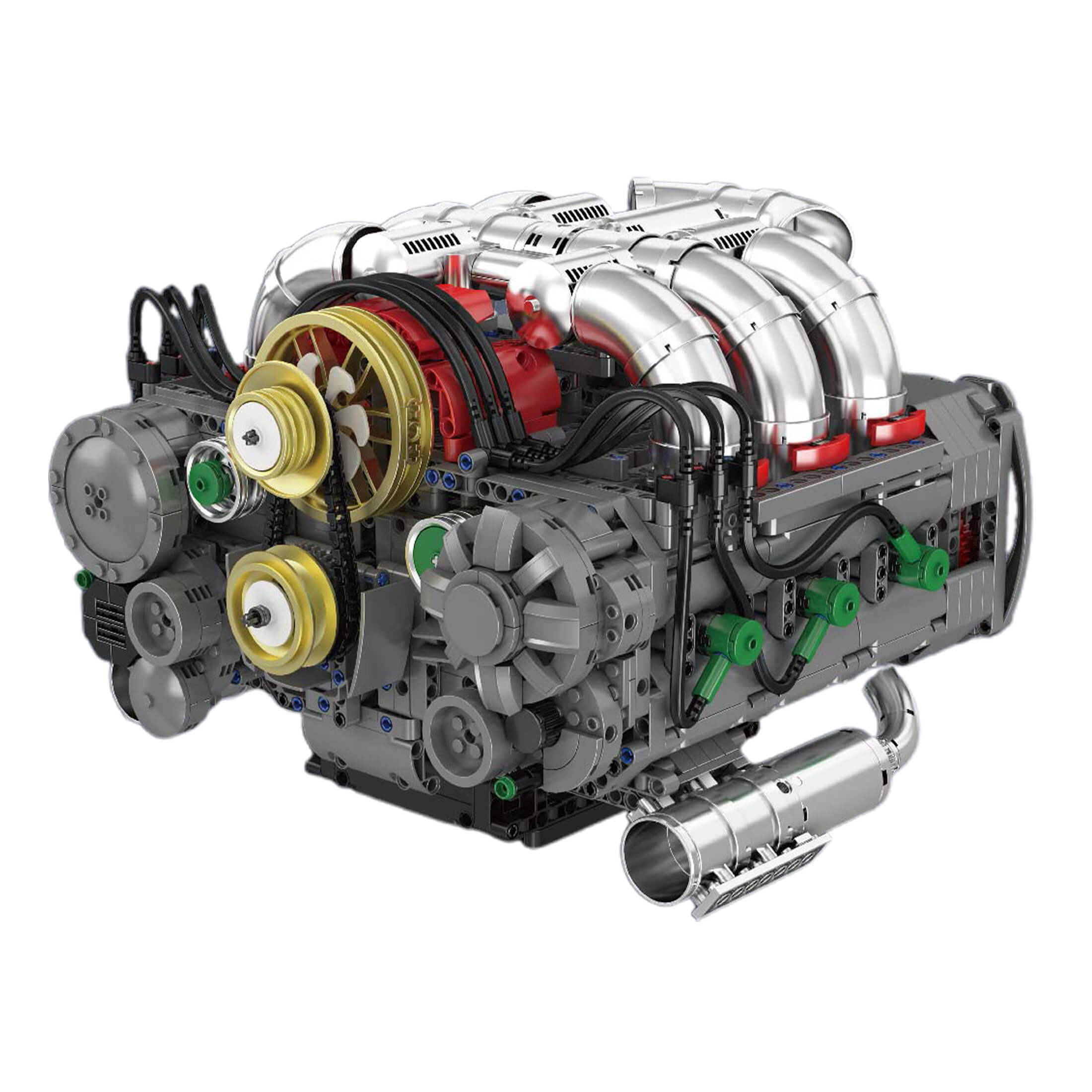 Flat Engine Component Flat 6 Engine 2375PCS – GoBuildit