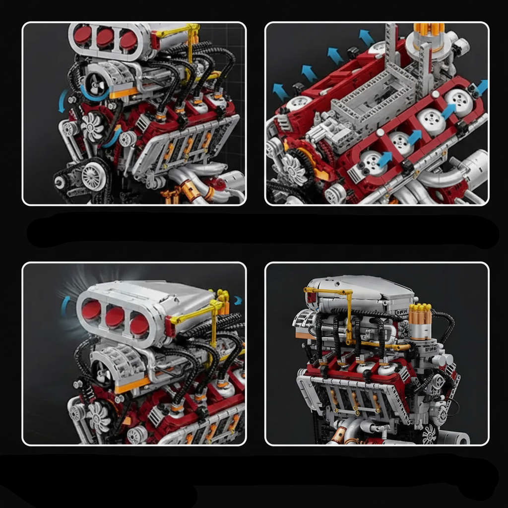 V8 Supercharged Engine 2346PCS